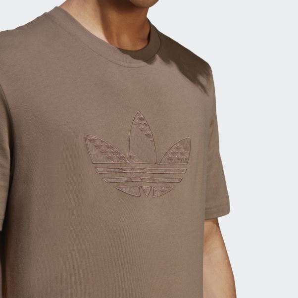Adidas T-shirt Graphique Monogramme Terre