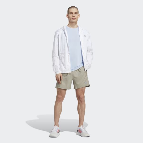 Veste D'échauffement Marathon Blanche Adidas
