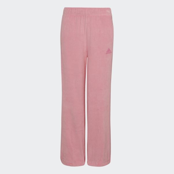 Adidas Pantalon Regular En Velours Rose