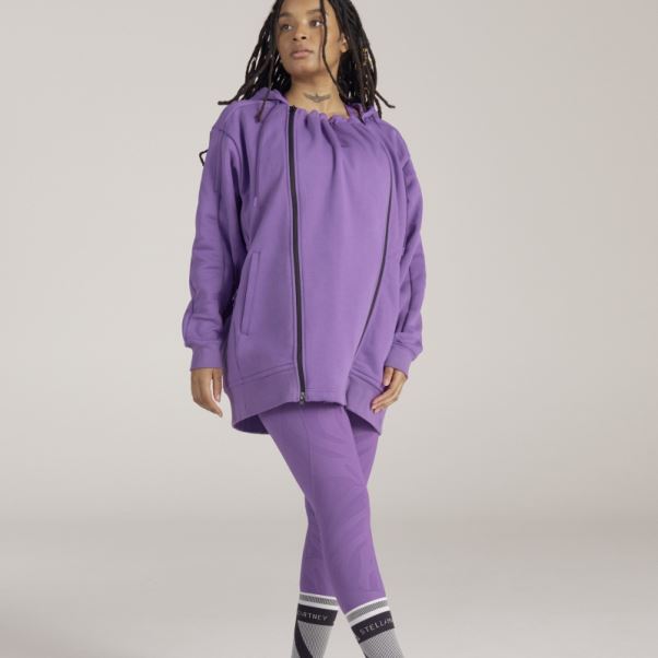 Adidas By Stella Mccartney Truestrength Maternity Veste 3-en-1 Violet Chaud