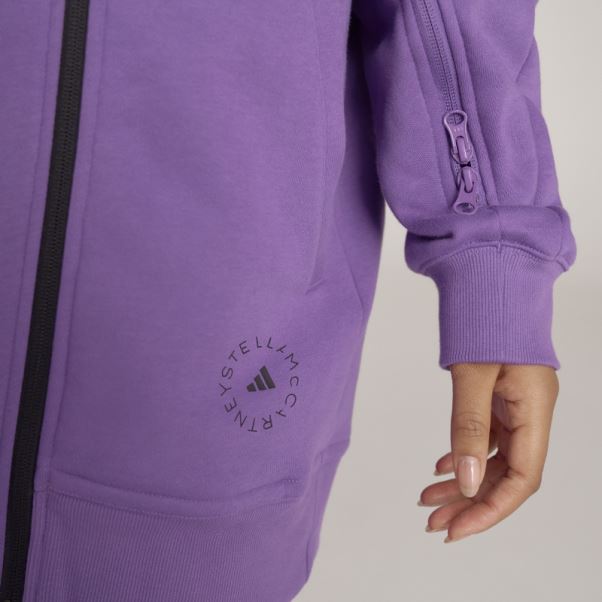 Adidas By Stella Mccartney Truestrength Maternity Veste 3-en-1 Violet Chaud
