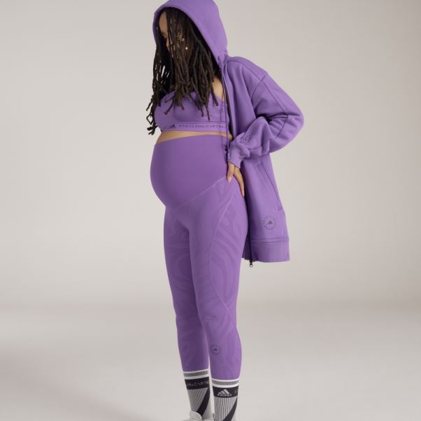 Adidas By Stella Mccartney Truestrength Maternity Veste 3-en-1 Violet Chaud