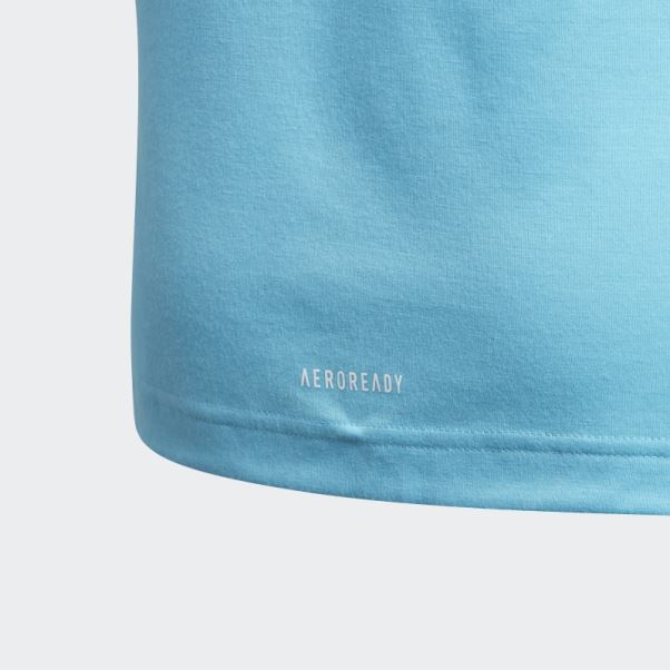Tee Shirt Up2mv Aeroready Cyan Adidas