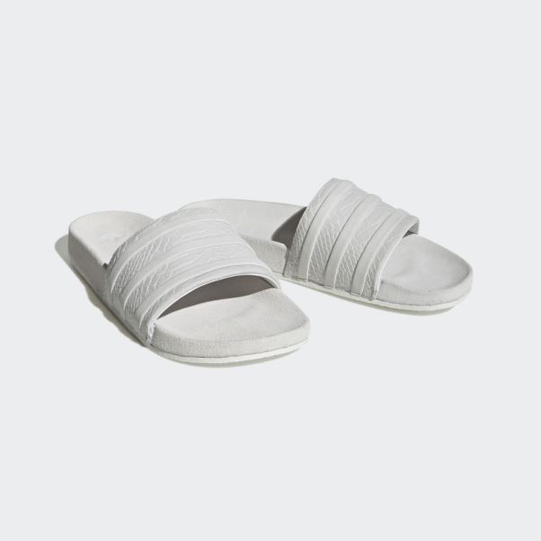Adilette Slides Adidas Blanc