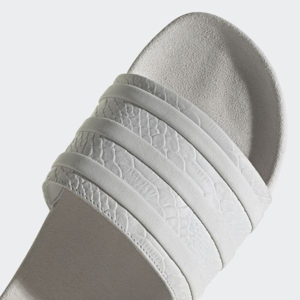 Adilette Slides Adidas Blanc