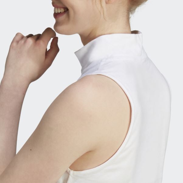 Adidas Débardeur Graphique Blanc