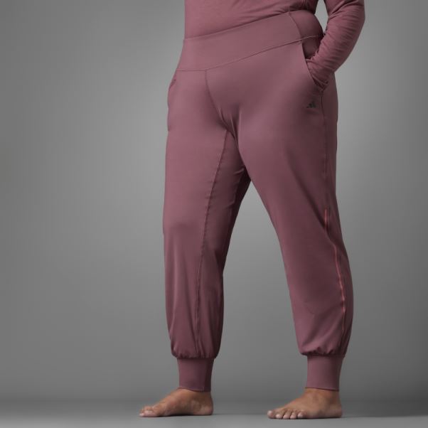 Pantalon De Yoga Authentique Balance Bordeaux (grande Taille) Adidas