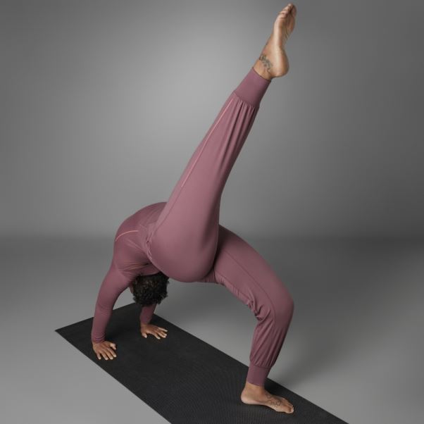 Pantalon De Yoga Authentique Balance Bordeaux (grande Taille) Adidas