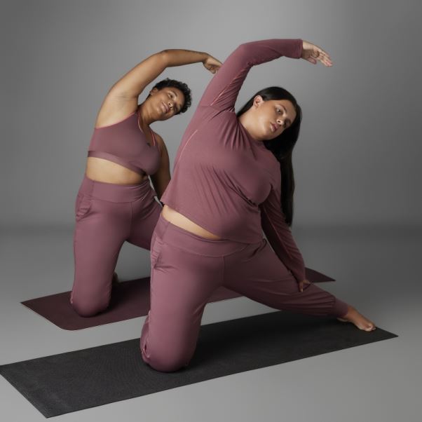 Pantalon De Yoga Authentique Balance Bordeaux (grande Taille) Adidas