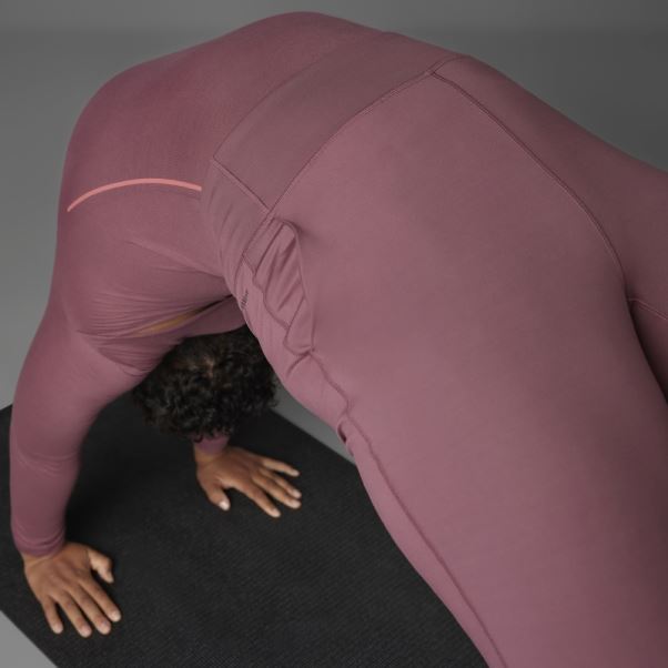 Pantalon De Yoga Authentique Balance (taille Plus) Bordeaux Adidas
