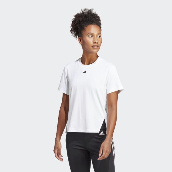 Tee Shirt Polyvalent Adidas Blanc