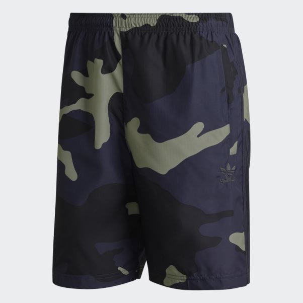 Adidas Short Camouflage Graphique Bleu Marine