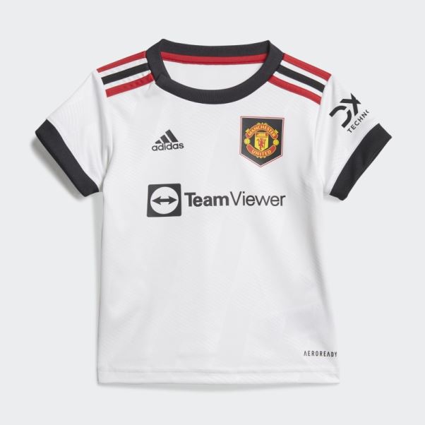 Tenue Bébé Adidas Manchester United 22/23 Extérieur Blanc
