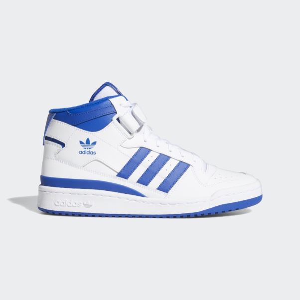 Mode Adidas Forum Mid Chaussures Bleu Royal