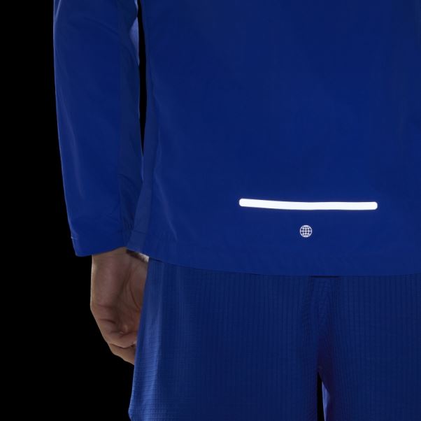 Veste De Course D'échauffement Marathon Adidas Bleu