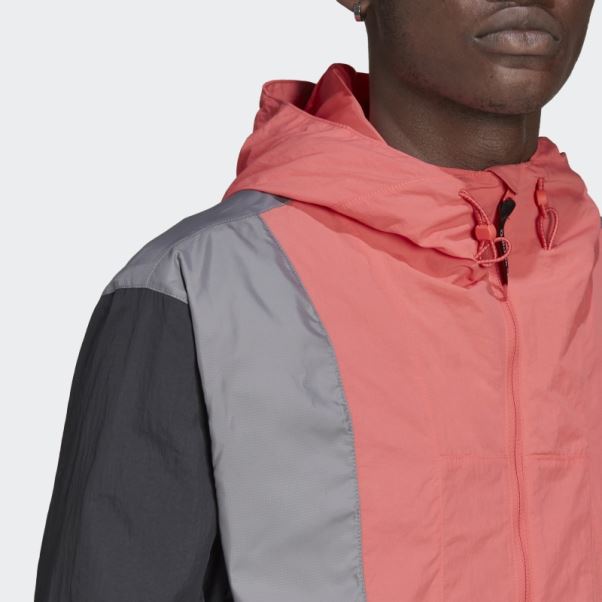 Coupe-vent Adidas Aventure Bloqué Gris Chaud