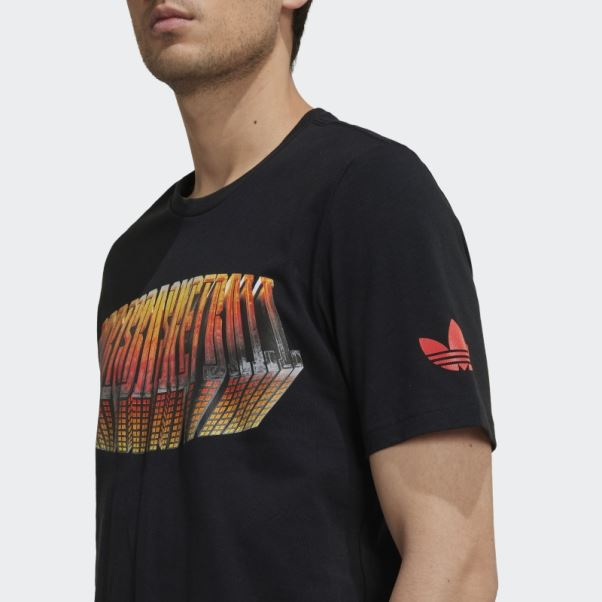T-shirt Charpentier De Basket-ball Adidas X Paris Noir