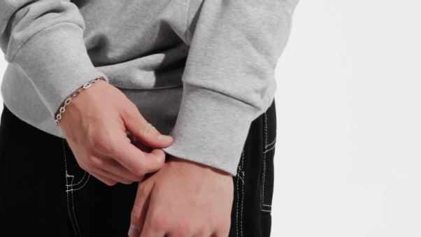 Sweat à Capuche Gris Moyen Adidas Essentials French Terry Gros Logo