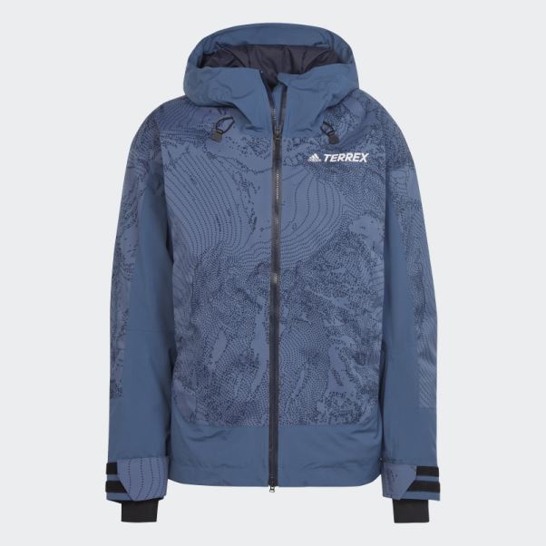 Veste Graphique De Neige Isolée à 2 Couches Adidas Steel Terrex