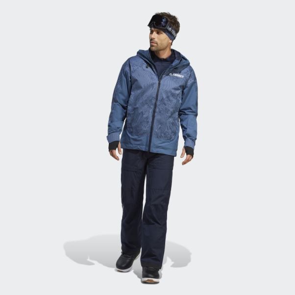 Veste Graphique De Neige Isolée à 2 Couches Adidas Steel Terrex