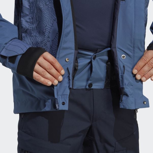 Veste Graphique De Neige Isolée à 2 Couches Adidas Steel Terrex