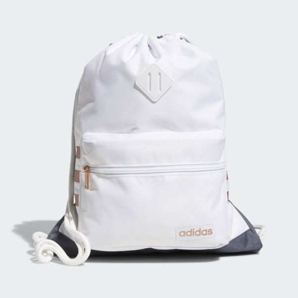 Sac à Dos Classique à 3 Bandes Blanc Adidas