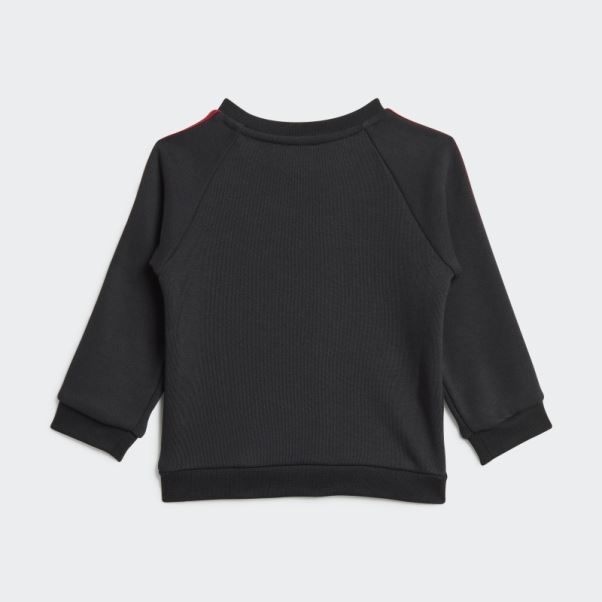 Manchester United 3-stripes Baby Jogger Ensemble Noir Adidas