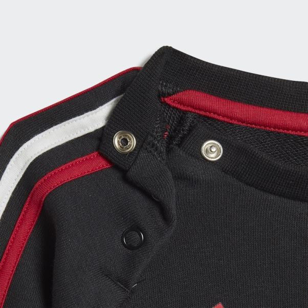 Manchester United 3-stripes Baby Jogger Ensemble Noir Adidas