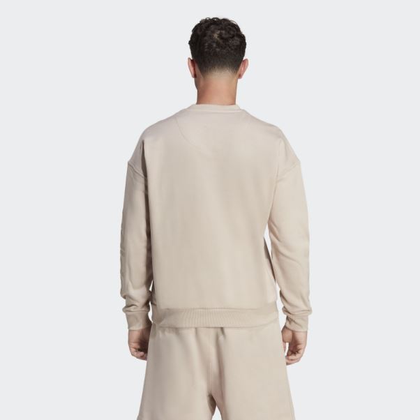 Sweat Adidas Lounge Fleece Taupe Chaud