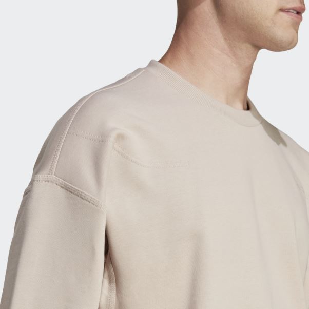 Sweat Adidas Lounge Fleece Taupe Chaud