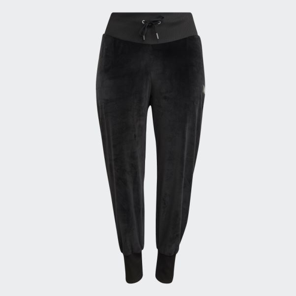 Adidas Pantalon De Jogging En Velours Cosy Holidayz Noir (grande Taille)