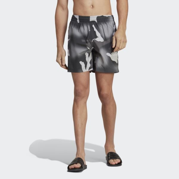 Short De Bain Adidas Originals Camo Noir