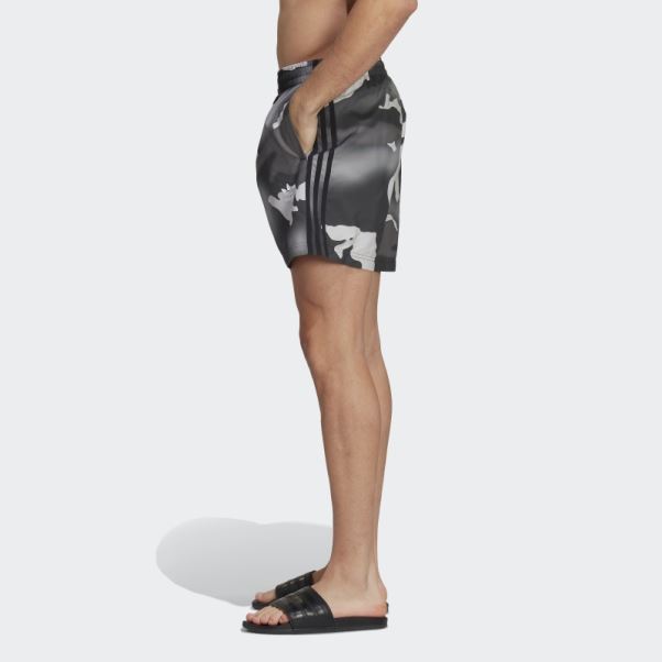Short De Bain Adidas Originals Camo Noir