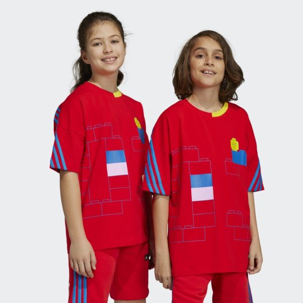 T-shirt Adidas X Classic Lego Rouge Mode