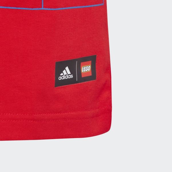 Tee Shirt Adidas X Classic Lego Rouge