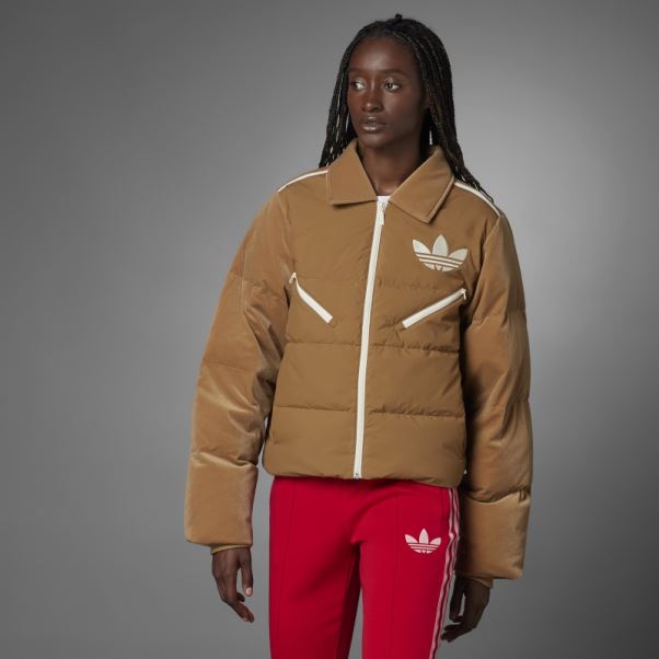 Doudoune Adidas Desert Adicolor 70s Velours Marron