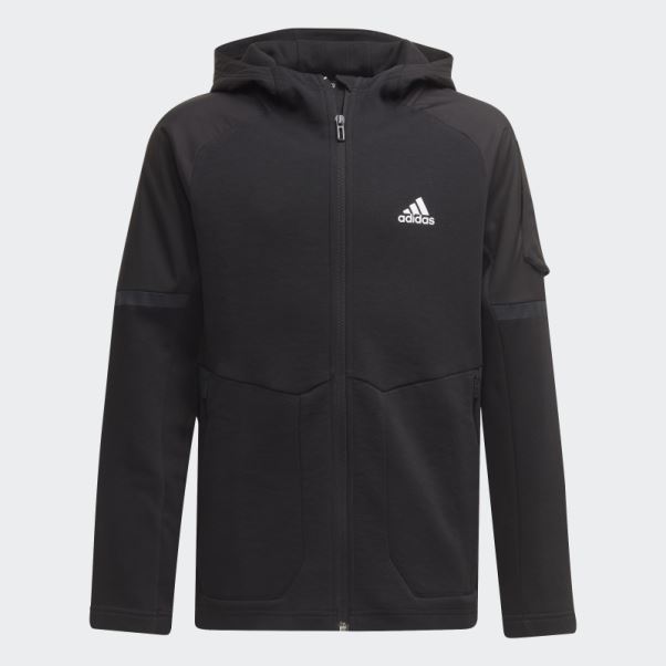 Sweat à Capuche Entièrement Zippé Conçu Pour Gameday Adidas Noir
