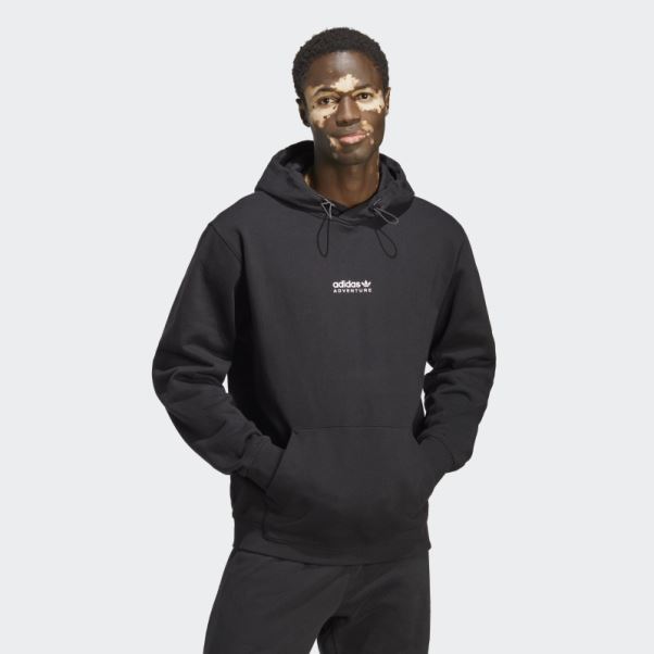 Sweat à Capuche Adidas Aventure Noir