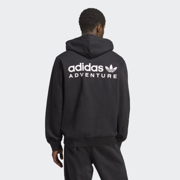 Sweat à Capuche Adidas Aventure Noir