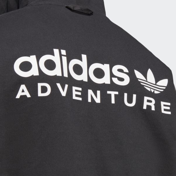 Sweat à Capuche Adidas Aventure Noir
