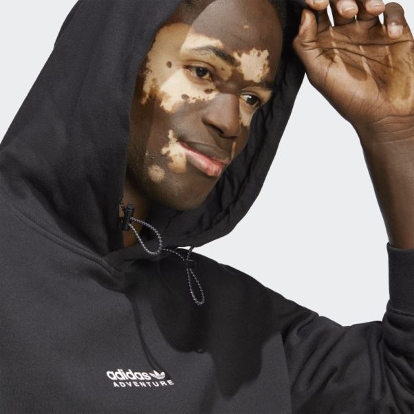 Sweat à Capuche Adidas Aventure Noir