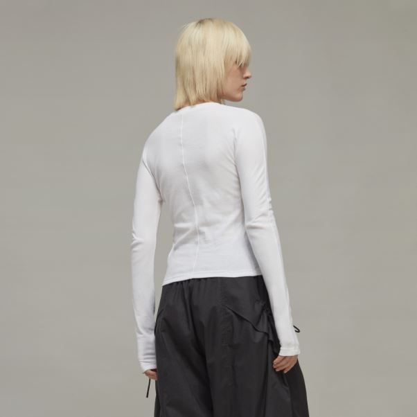 Adidas Y-3 T-shirt Ajusté à Manches Longues