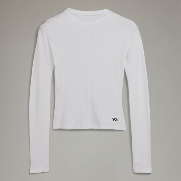 Adidas Y-3 T-shirt Ajusté à Manches Longues