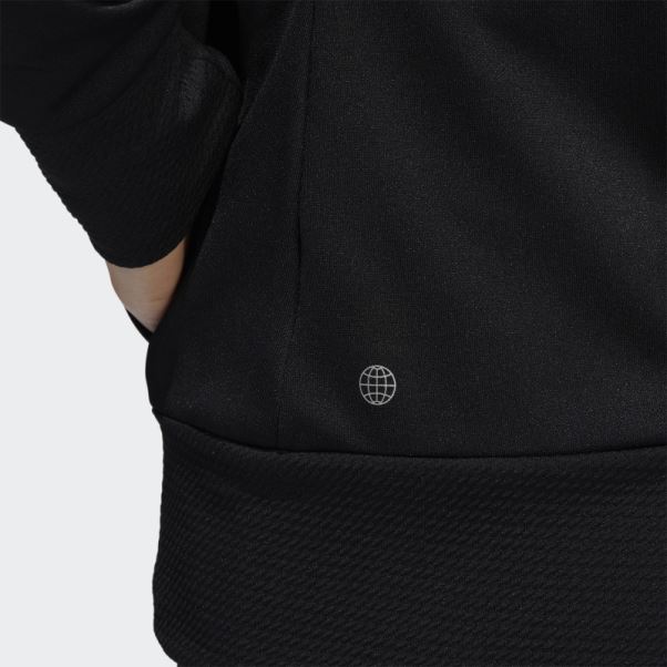 Veste Zippée Texturée Adidas Noire
