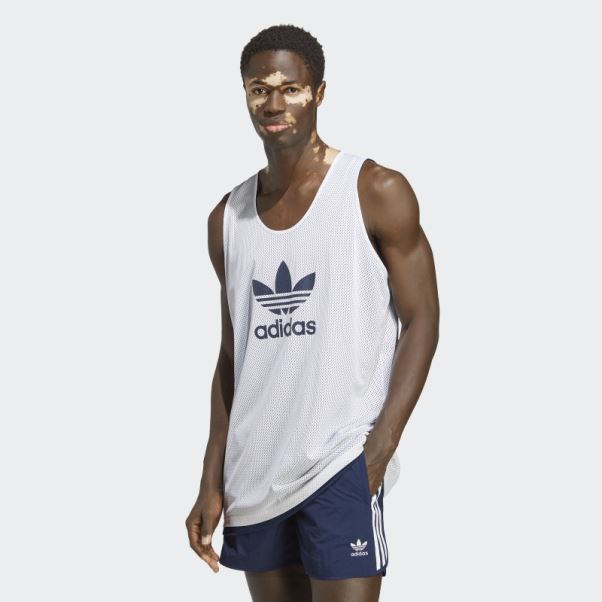 Maillot De Basketball Trèfle Adidas Adicolor Classics Night Indigo