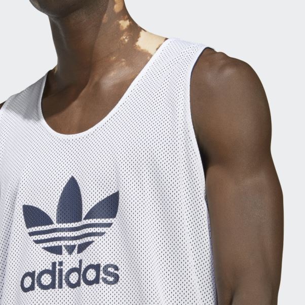 Maillot De Basketball Trèfle Adidas Adicolor Classics Night Indigo