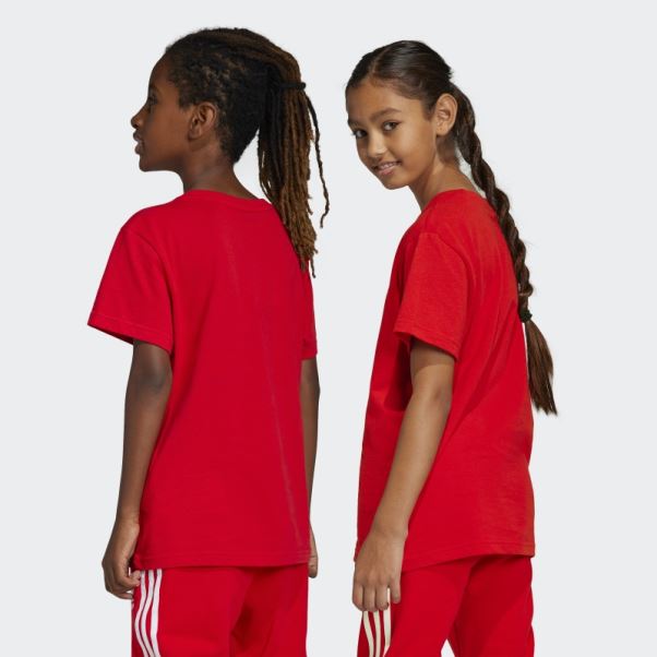T-shirt Adidas Trèfle Mode écarlate