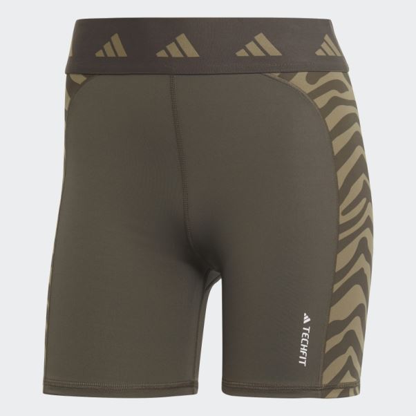 Branch Hyperglam Techfit Zebra Leggings Courts Taille Haute Adidas Fashion