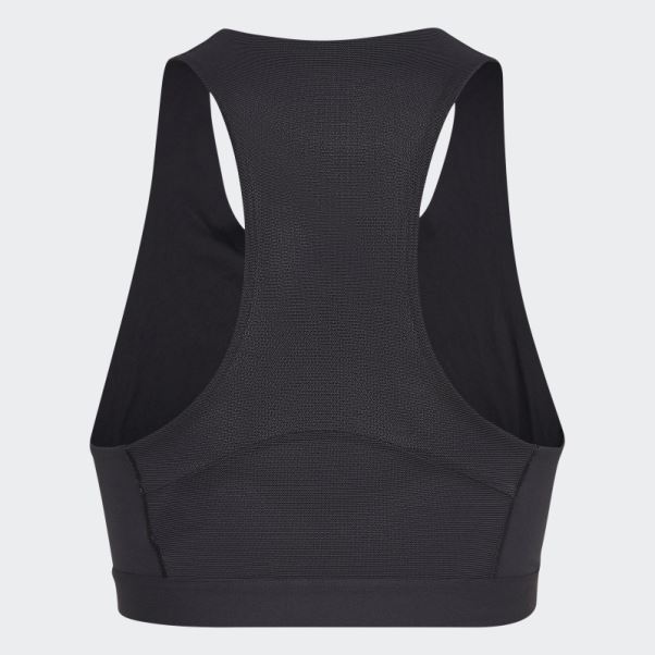 Soutien-gorge D'entraînement à Maintien Moyen Adidas Powerimpact Luxe En Carbone