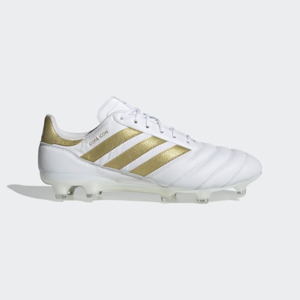Adidas Copa Icon Chaussures De Football Pour Terrain Sec Blanc